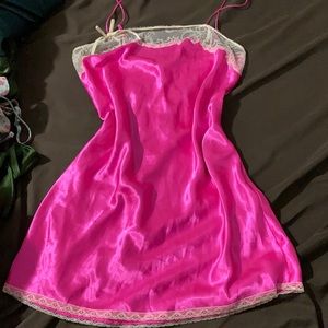Neon Pink Victoria’s Secret Slip Dress